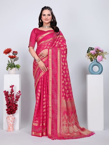 Banarasi Georgette Siroski Work Saree Saree