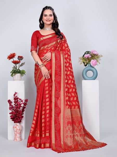Banarasi Georgette Siroski Work Saree Daily Deals