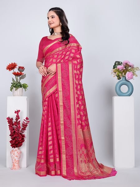 Banarasi Georgette Siroski Work Saree Banarasi Sarees