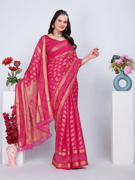Banarasi Georgette Siroski Work Saree Banarasi Sarees