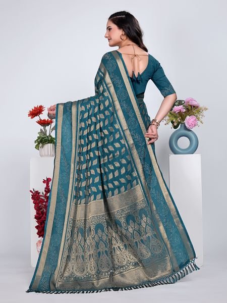 Banarasi Georgette Siroski Work Saree Banarasi Sarees