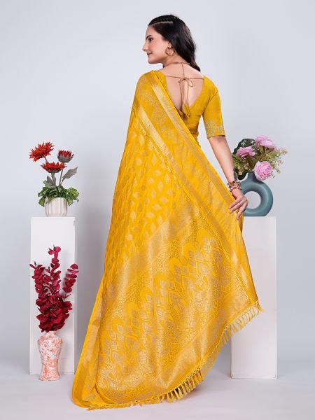 Banarasi Georgette Siroski Work Saree Banarasi Sarees