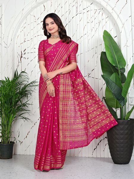 Banarasi Ready to Wear Jacquard Saree in Crepe Fabric Ready To Wear Sarees