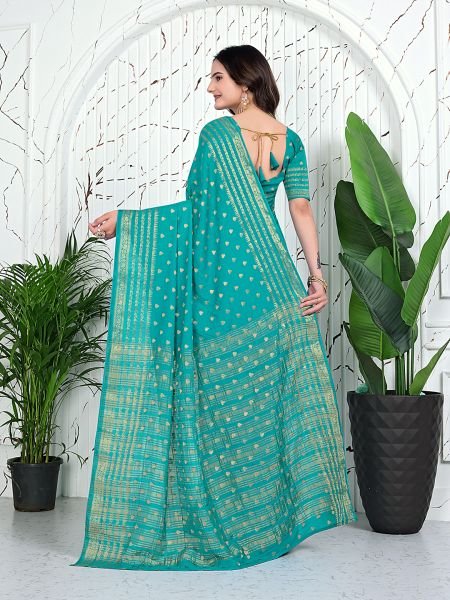 Banarasi Ready to Wear Jacquard Saree in Crepe Fabric Ready To Wear Sarees