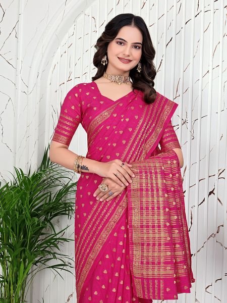 Banarasi Ready to Wear Jacquard Saree in Crepe Fabric Ready To Wear Sarees