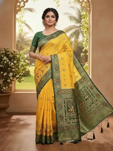Banarasi Woven Pure Satin Silk Saree with Rich Zari Work   Contrast Pallu Daily Deals