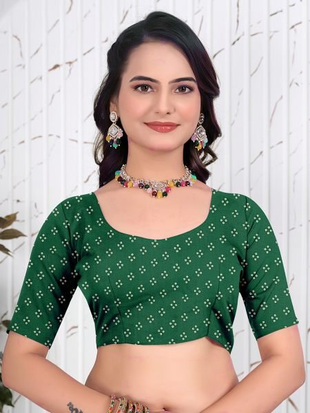 Bandhani Printed Satin Silk Saree for Party Look Printed Sarees