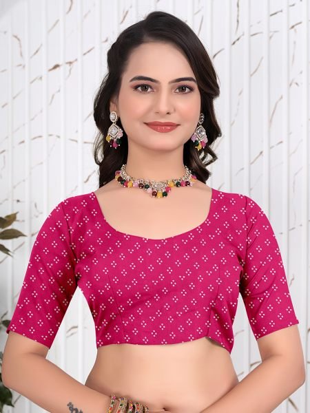 Bandhani Printed Satin Silk Saree for Party Look Printed Sarees