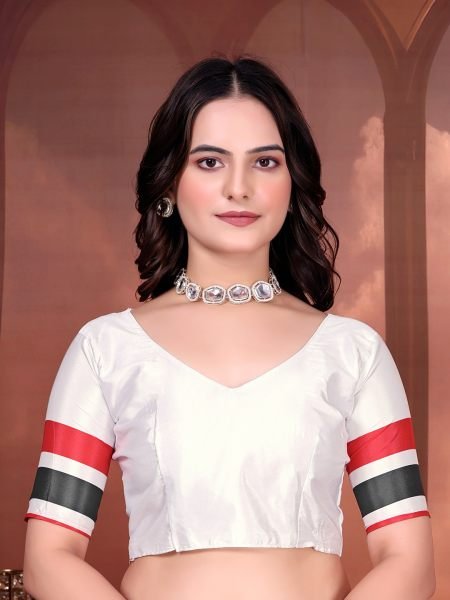 Designer Silk Saree with Stitched Blouse Designer Sarees