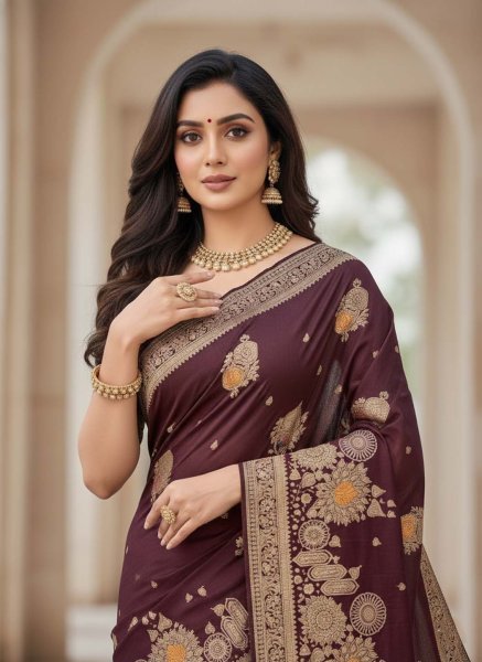 Dola Silk Saree, Woven Saree, Peacock Motif Pallu, Zari Work Saree, Traditional Indian Wear. Silk Sarees