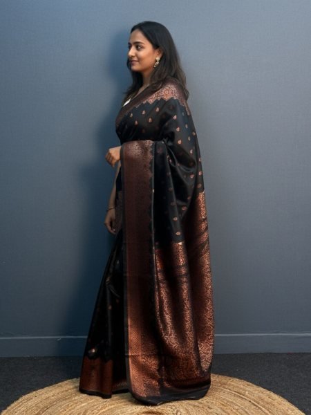 Elegant Patola Print Jacquard Woven Cotton Silk Saree with Zari Butta Work Kanjivaram Sarees