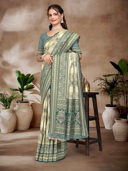 Exquisite Blue Pure Silk Woven Patola Festive Saree Patola Sarees