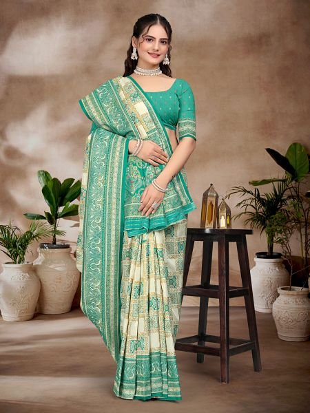Exquisite Rama Pure Silk Woven Patola Festive Saree Patola Sarees