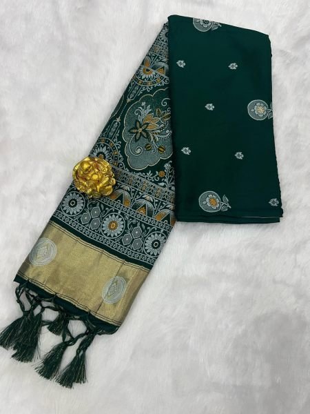 Patola Silk Saree with Traditional Pallu and Tassel Border Daily Deals