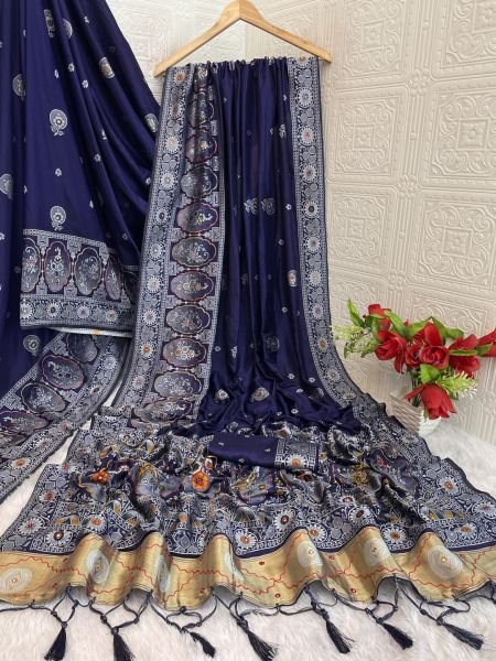 Patola Woven Cotton Silk Saree With Hand Work Patola Sarees