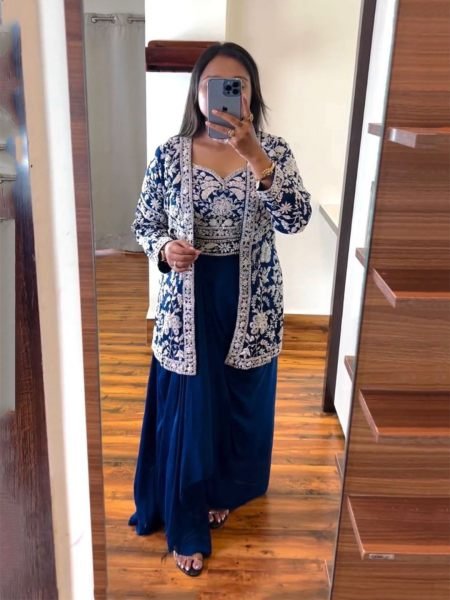 Rama New Superb Trendy Party Wear Koti and Sarara Designer Outfit