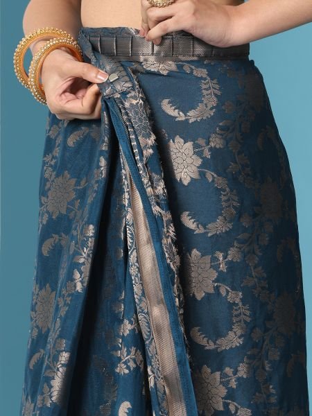 Rama Ready to Wear Pure Banarasi Georgette Saree Ready To Wear Sarees