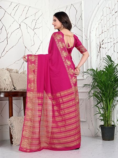 Ready to Wear Banarasi Jacquard Saree in Crepe Fabric Ready To Wear Sarees
