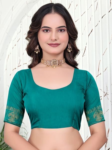 Ready to Wear Banarasi Jacquard Saree in Crepe Fabric Ready To Wear Sarees