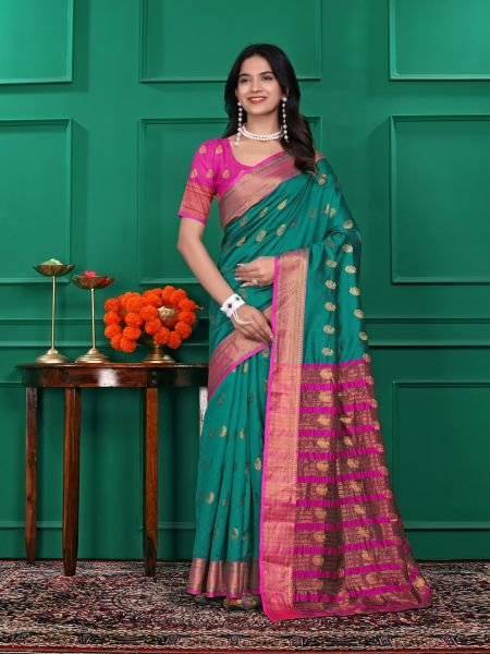 Ready to Wear Jacquard Pure Silk Saree Ready To Wear Sarees