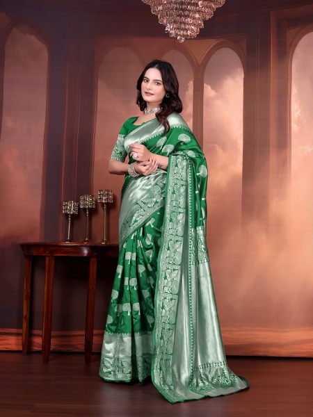 Ready to Wear Jacquard Pure Silk Saree Ready To Wear Sarees