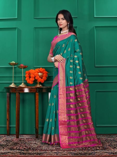 Ready to Wear Jacquard Pure Silk Saree Ready To Wear Sarees