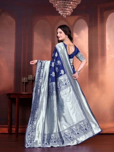 Ready to Wear Jacquard Pure Silk Saree Ready To Wear Sarees