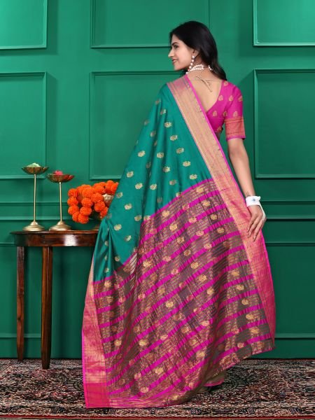 Ready to Wear Jacquard Pure Silk Saree Ready To Wear Sarees
