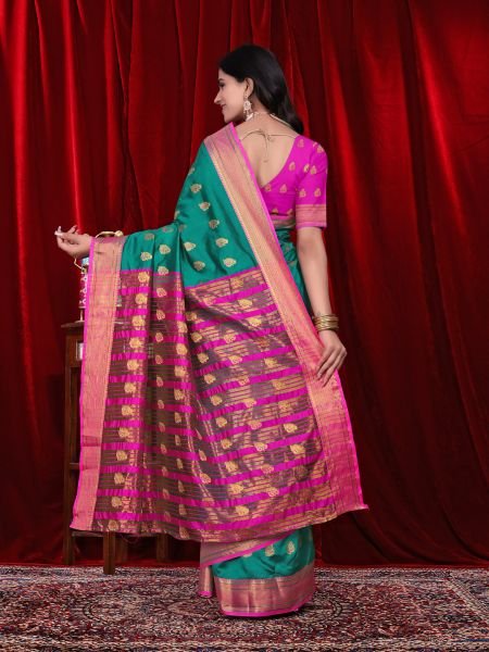 Ready to Wear Jacquard Pure Silk Saree Ready To Wear Sarees