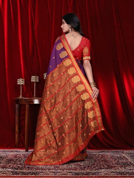 Ready to Wear Jacquard Pure Silk Saree Ready To Wear Sarees