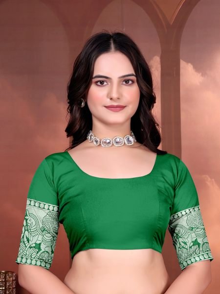 Ready to Wear Jacquard Pure Silk Saree Ready To Wear Sarees