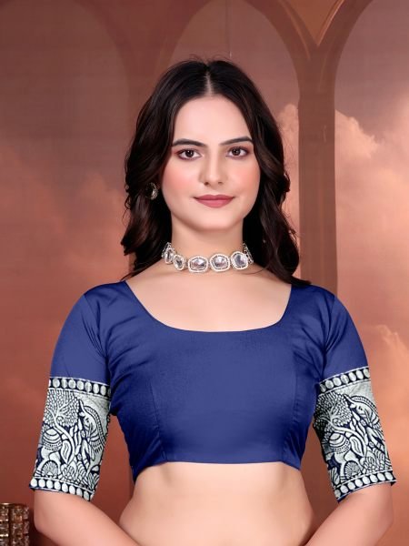 Ready to Wear Jacquard Pure Silk Saree Ready To Wear Sarees