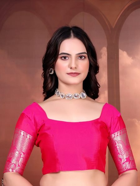 Ready to Wear Jacquard Pure Silk Saree Ready To Wear Sarees