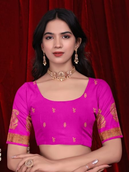 Ready to Wear Jacquard Pure Silk Saree Ready To Wear Sarees