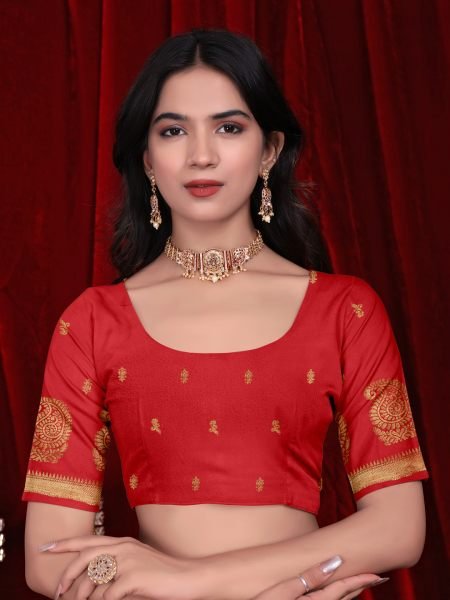 Ready to Wear Jacquard Pure Silk Saree Ready To Wear Sarees