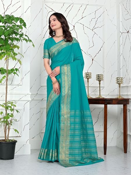Ready to Wear Jacquard Saree in Crepe Banarasi Fabric Ready To Wear Sarees