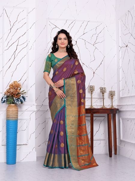 Ready to Wear Pure Banarasi Silk Saree with Jacquard   Woven Weaving Work Ready To Wear Sarees