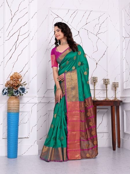 Ready to Wear Pure Banarasi Silk Saree with Jacquard   Woven Weaving Work Ready To Wear Sarees