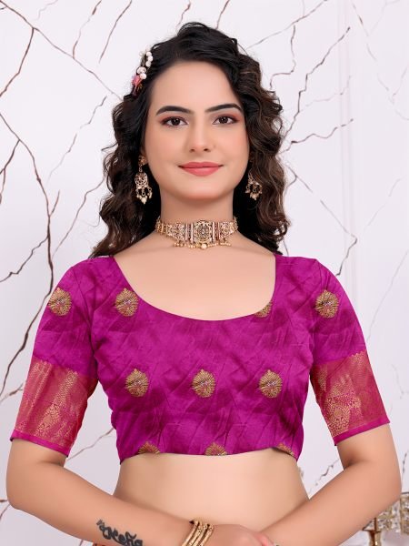 Ready to Wear Pure Banarasi Silk Saree with Jacquard   Woven Weaving Work Ready To Wear Sarees