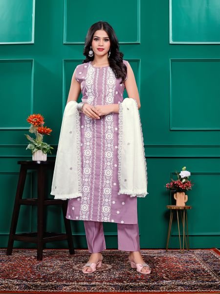 Roman Silk Embroidered Kurta Pant Set with Georgette Dupatta   Stitched Party   Festive Wear Set for Women Daily Deals