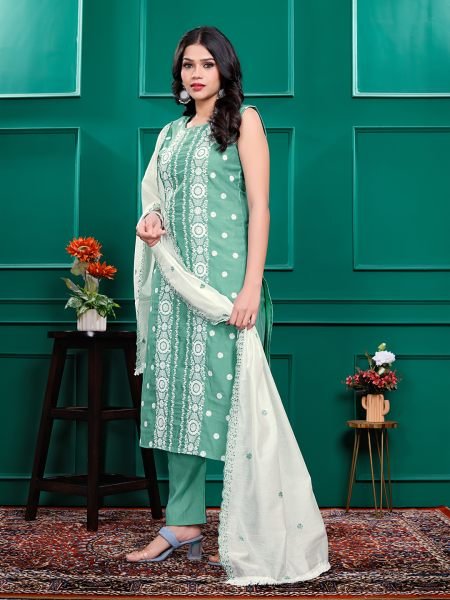 Roman Silk Embroidered Kurta Pant Set with Georgette Dupatta   Stitched Party   Festive Wear Set for Women Kurta Sets