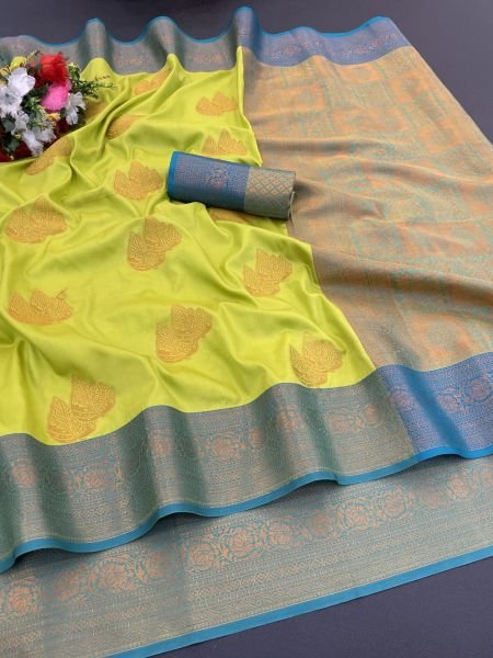Woven Kanjivaram Soft Silk Copper Rich Pallu Saree Daily Deals