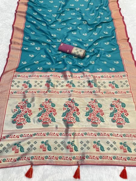 Woven Pure Silk Heavy Rich Pallu Paithani Saree Saree