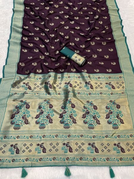 Woven Pure Silk Heavy Rich Pallu Paithani Saree Sale